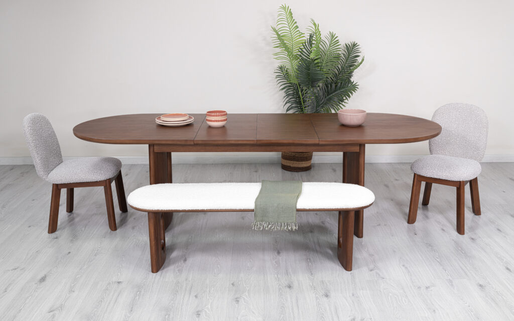 横幅180-260cmの伸長式ダイニングセット